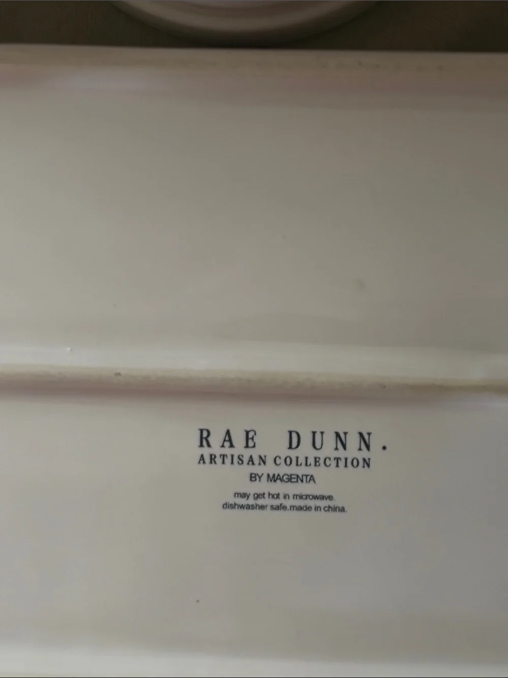 Rae Dunn White Ceramic Knife Spoon Fork Holder Set